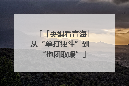「央媒看青海」从“单打独斗”到“抱团取暖”