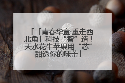 「青春华章·重走西北角」科技“智”造！天水花牛苹果用“芯”甜透你的味蕾