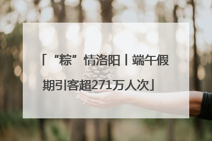 “粽”情洛阳丨端午假期引客超271万人次