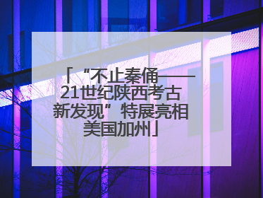 “不止秦俑——21世纪陕西考古新发现”特展亮相美国加州