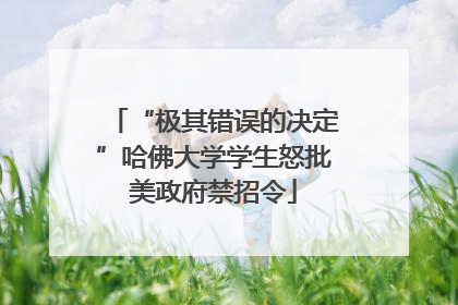 “极其错误的决定”哈佛大学学生怒批美政府禁招令