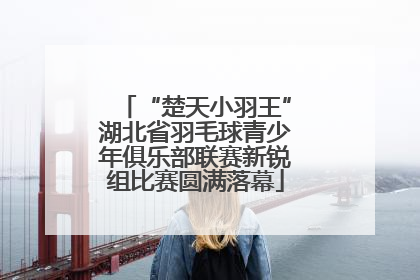 “楚天小羽王”湖北省羽毛球青少年俱乐部联赛新锐组比赛圆满落幕