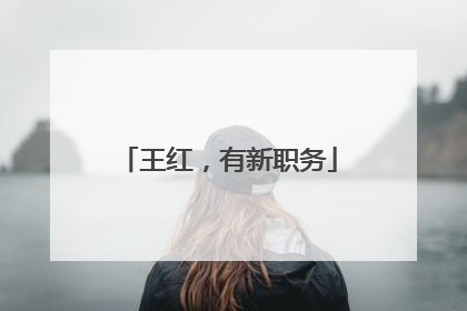 王红，有新职务