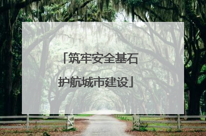 筑牢安全基石 护航城市建设