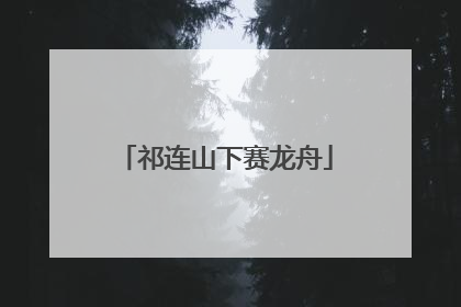 祁连山下赛龙舟