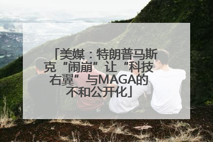 美媒：特朗普马斯克“闹崩”让“科技右翼”与MAGA的不和公开化