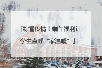 粽香传情！端午福利让学生直呼“家温暖”