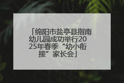 绵阳市盐亭县指南幼儿园成功举行2025年春季“幼小衔接”家长会