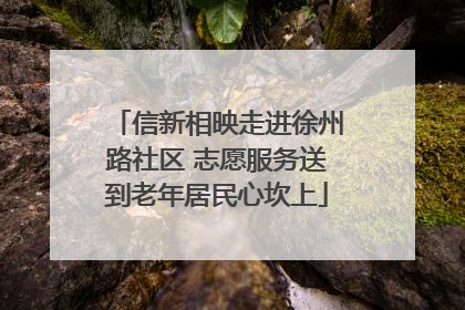 信新相映走进徐州路社区 志愿服务送到老年居民心坎上