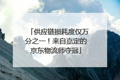 供应链损耗度仅万分之一！来自嘉定的京东物流师夺冠