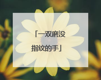 一双磨没指纹的手