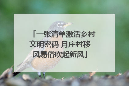一张清单激活乡村文明密码 月庄村移风易俗吹起新风