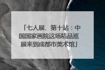 七人展、第十站：中国国家画院这场精品巡展来到成都市美术馆