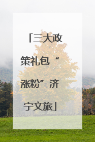 三大政策礼包“涨粉”济宁文旅