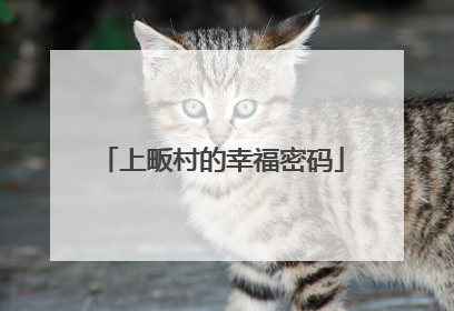 上畈村的幸福密码