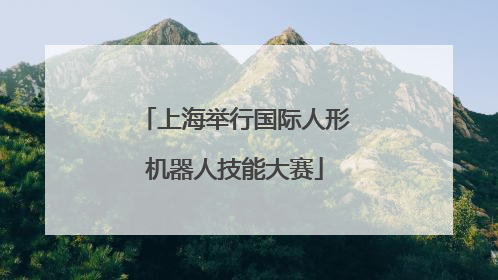 上海举行国际人形机器人技能大赛