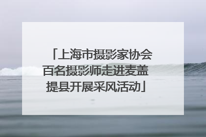 上海市摄影家协会百名摄影师走进麦盖提县开展采风活动