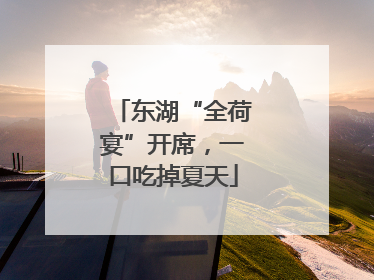 东湖“全荷宴”开席，一口吃掉夏天