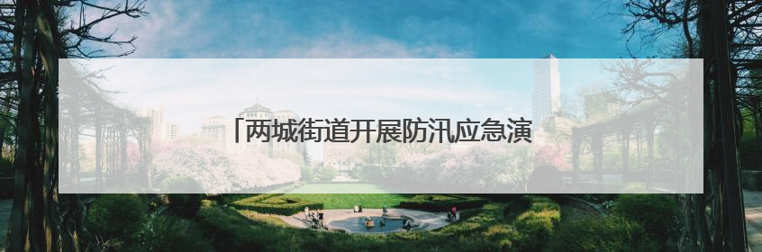 两城街道开展防汛应急演练筑牢安全“防护堤”