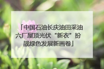 中国石油长庆油田采油六厂屋顶光伏“新衣”扮靓绿色发展新画卷