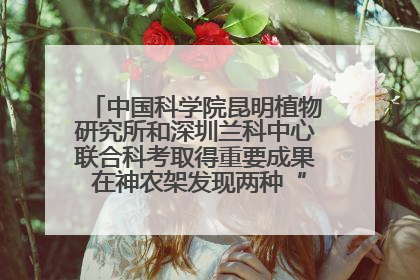 中国科学院昆明植物研究所和深圳兰科中心联合科考取得重要成果 在神农架发现两种“国保”级兰花