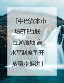 中巴资本市场ETF互联互通落地 高水平制度型开放稳步推进
