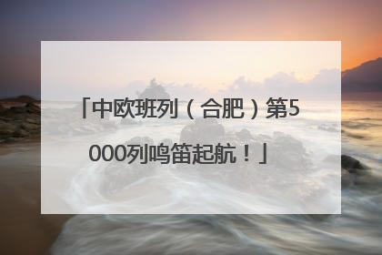 中欧班列（合肥）第5000列鸣笛起航！
