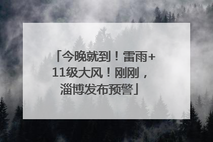 今晚就到！雷雨+11级大风！刚刚，淄博发布预警