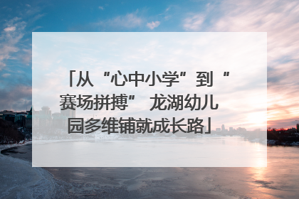 从“心中小学”到“赛场拼搏” 龙湖幼儿园多维铺就成长路