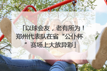 以球会友，老有所为！郑州代表队在省“公仆杯”赛场上大放异彩