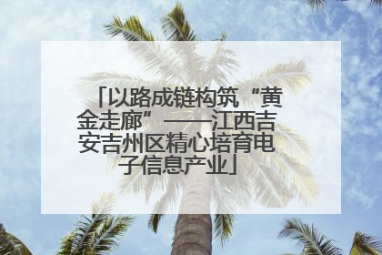 以路成链构筑“黄金走廊”——江西吉安吉州区精心培育电子信息产业