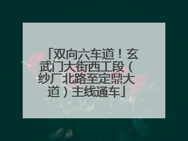 双向六车道！玄武门大街西工段（纱厂北路至定鼎大道）主线通车