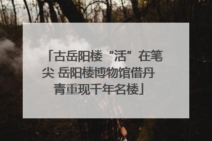 古岳阳楼“活”在笔尖 岳阳楼博物馆借丹青重现千年名楼