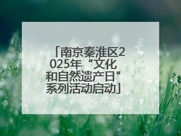 南京秦淮区2025年“文化和自然遗产日”系列活动启动