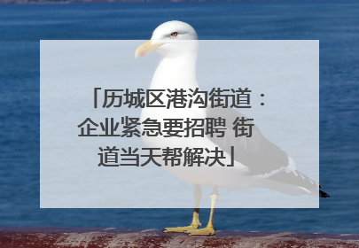 历城区港沟街道：企业紧急要招聘 街道当天帮解决
