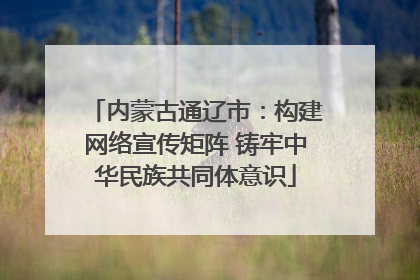 内蒙古通辽市：构建网络宣传矩阵 铸牢中华民族共同体意识