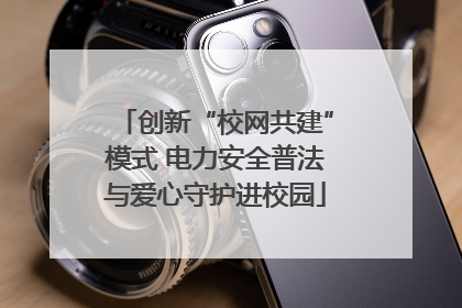 创新“校网共建”模式 电力安全普法与爱心守护进校园
