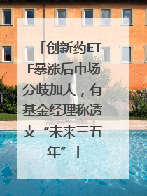 创新药ETF暴涨后市场分歧加大，有基金经理称透支“未来三五年”