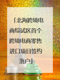 北海跨境电商综试区首个跨境电商零售进口项目签约落户