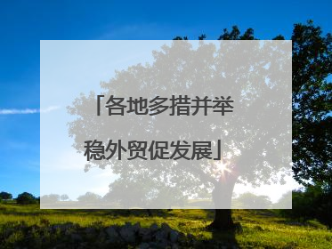 各地多措并举稳外贸促发展
