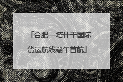 合肥—塔什干国际货运航线端午首航