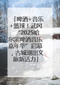 啤酒+音乐+篮球！武冈“2025哈尔滨啤酒音乐嘉年华”启幕，古城潮出文旅新活力