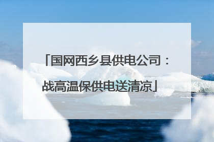 国网西乡县供电公司：战高温保供电送清凉