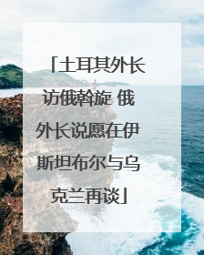 土耳其外长访俄斡旋 俄外长说愿在伊斯坦布尔与乌克兰再谈