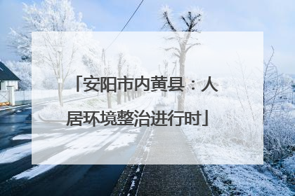 安阳市内黄县：人居环境整治进行时