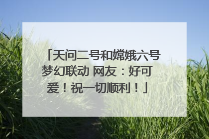 天问二号和嫦娥六号梦幻联动 网友：好可爱！祝一切顺利！