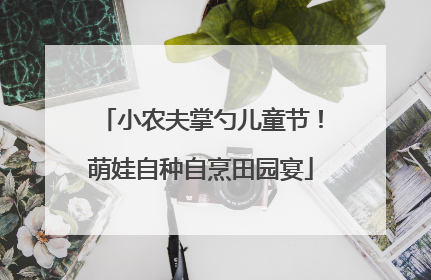 小农夫掌勺儿童节！萌娃自种自烹田园宴