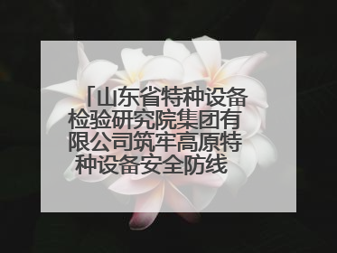 山东省特种设备检验研究院集团有限公司筑牢高原特种设备安全防线 共绘拉萨美好生活画卷