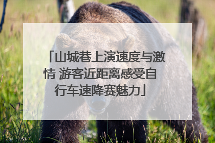 山城巷上演速度与激情 游客近距离感受自行车速降赛魅力