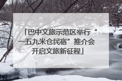 巴中文旅示范区举行“一五九米仓民宿”推介会 开启文旅新征程
